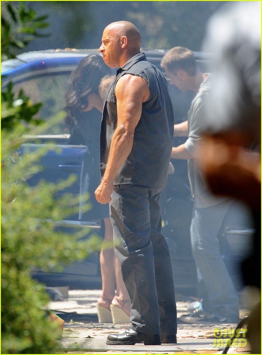 vin diesel does some fiery stunt work for fast furious 7 11