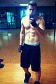 o towns ashley parker angel shows off his fit shirtless body 02