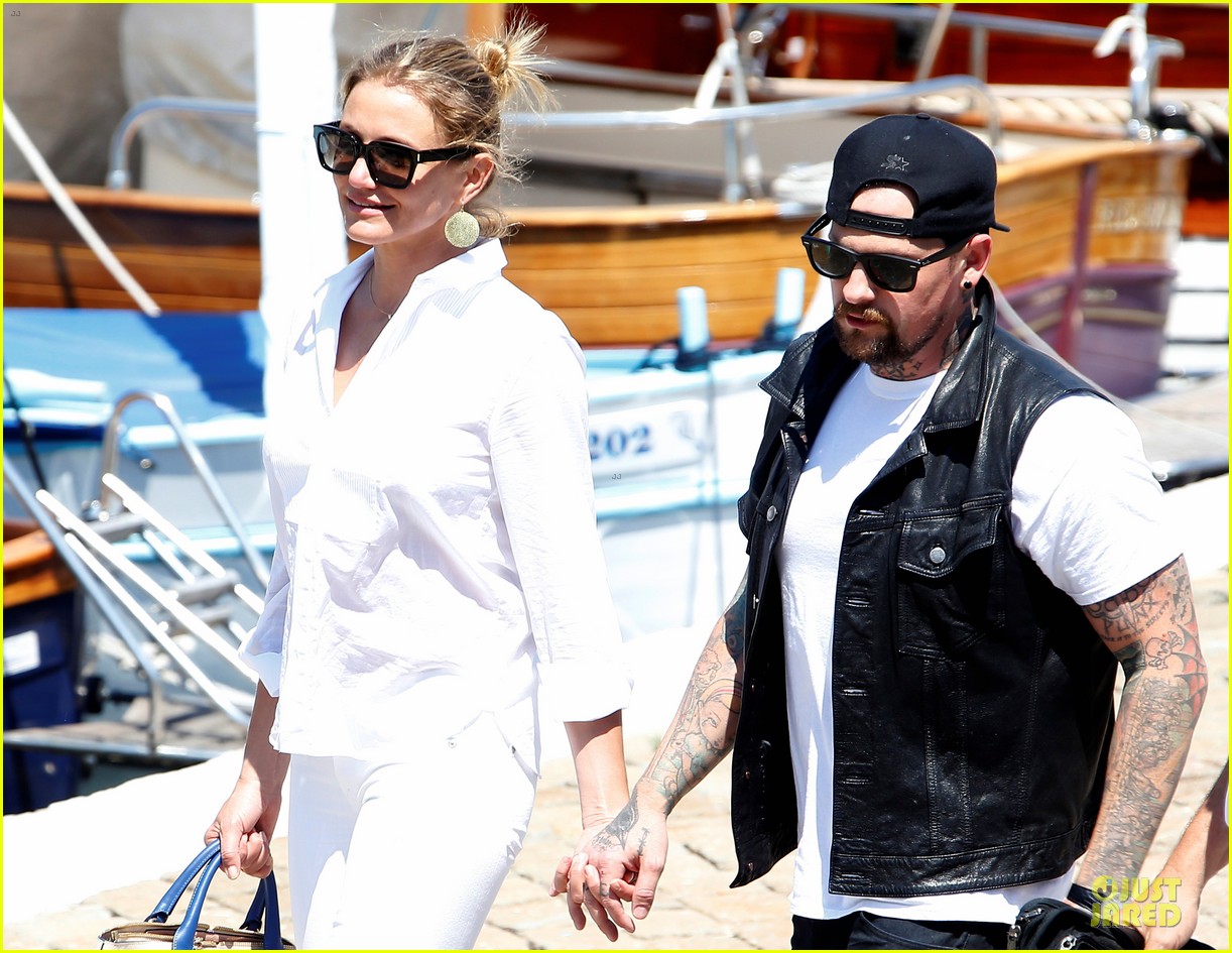 cameron diaz bright as can be with benji madden 163164379