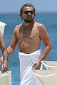 leonardo dicaprio goes shirtless for ocean splash in miami 02