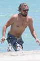 leonardo dicaprio goes shirtless for ocean splash in miami 10