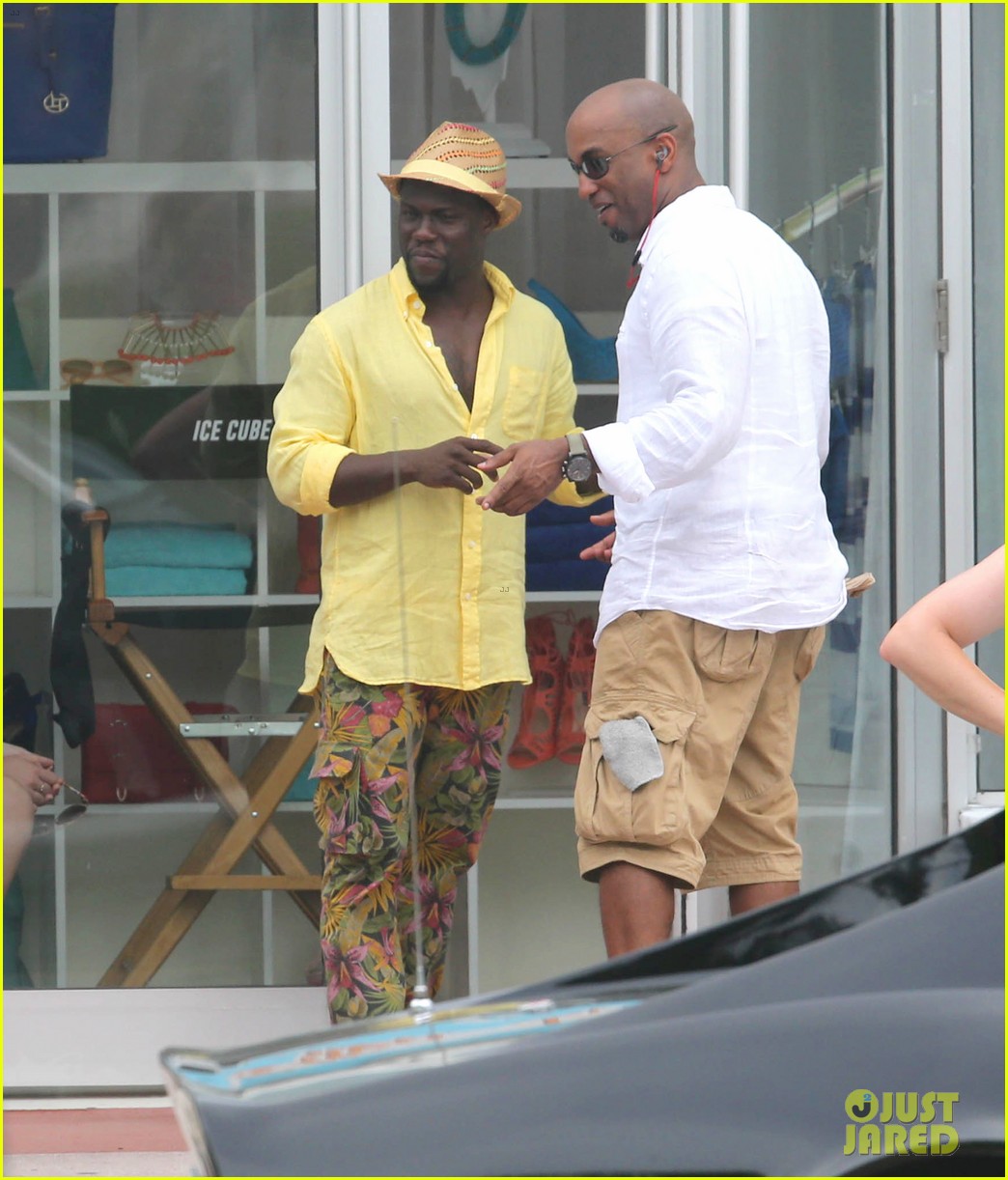 kevin hart begins filming ride along 2 with ice cube in miami 023152169