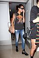 kendall kylie jenner megadeath tee lax airport 18