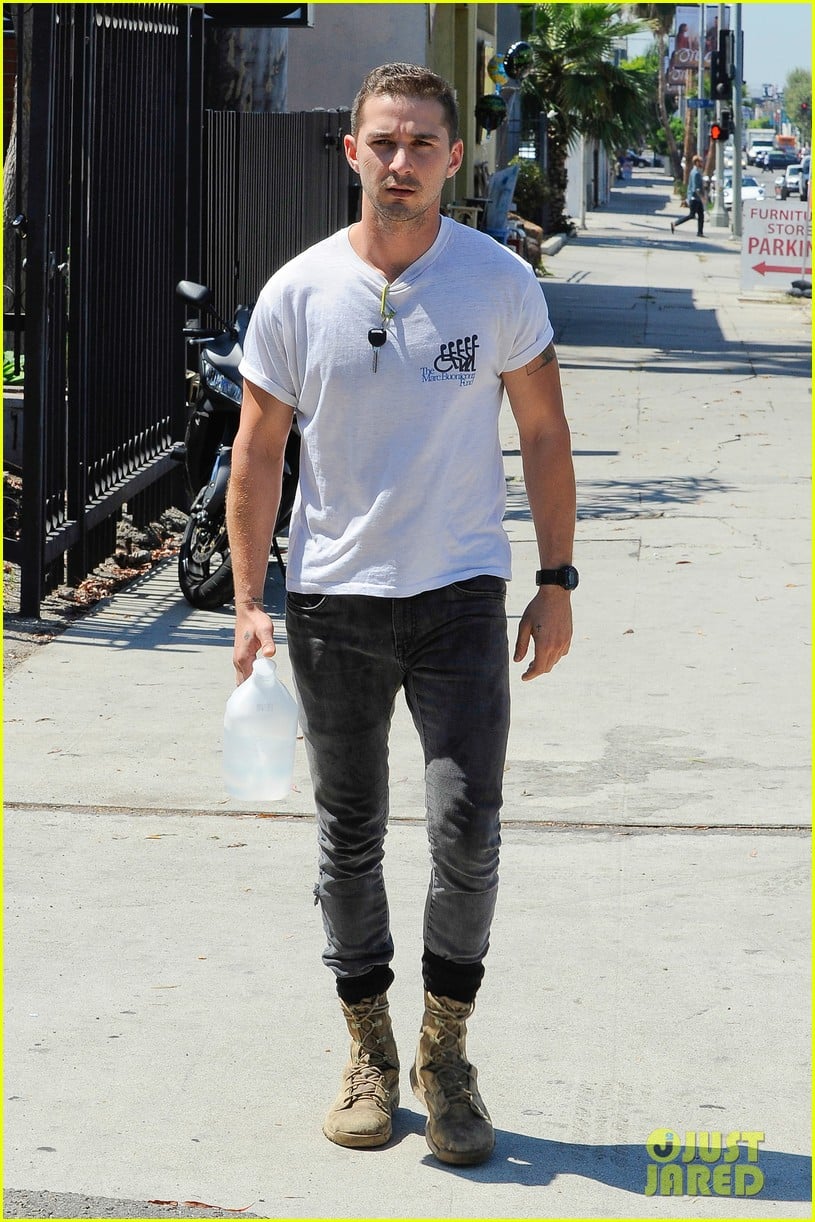 shia labeouf clean shaven looking healthy 143151089