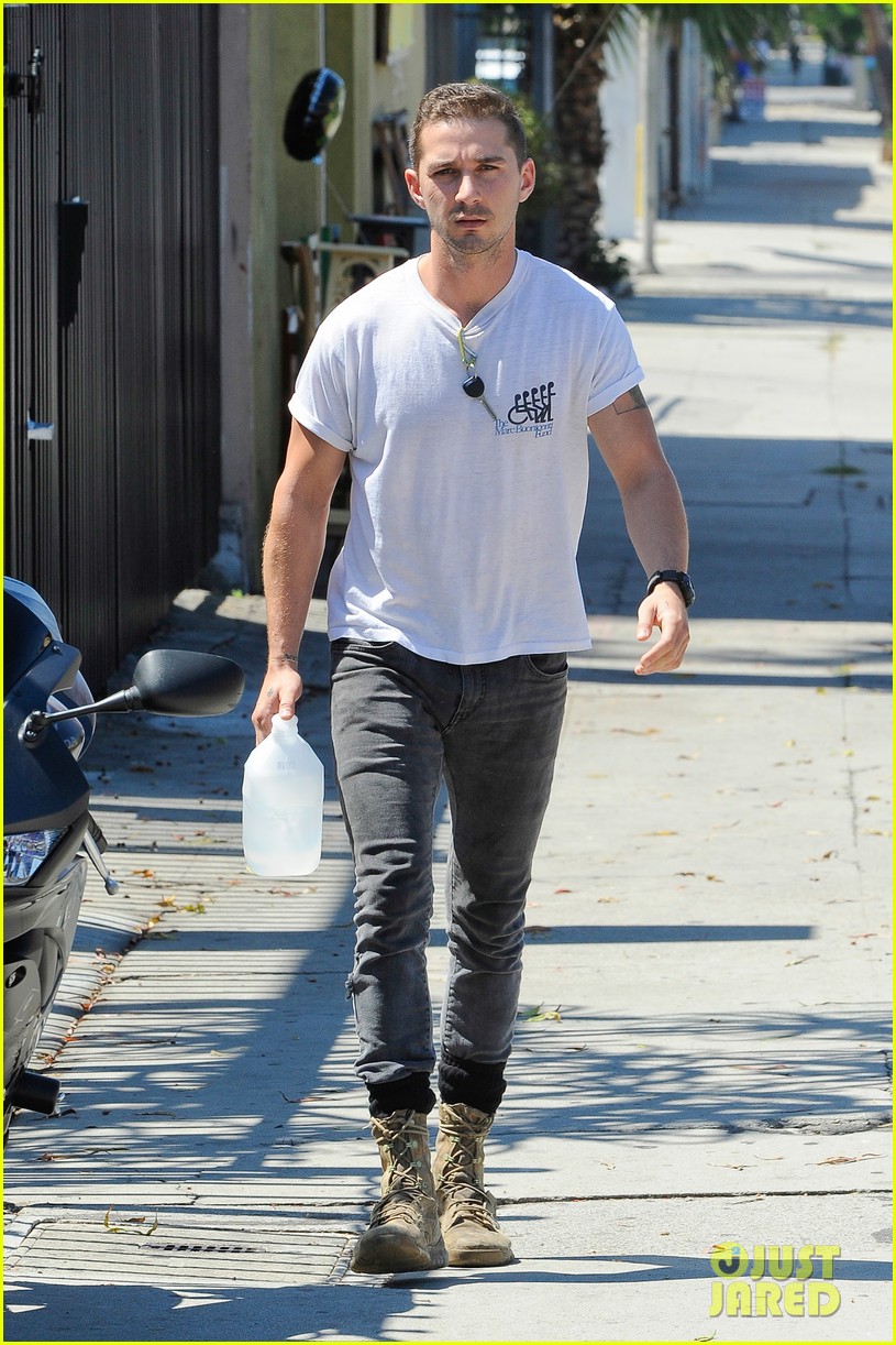 shia labeouf clean shaven looking healthy 163151091