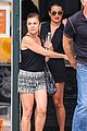 lea michele flashes her lacy white bra while shopping with her mom 15