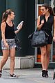 lea michele flashes her lacy white bra while shopping with her mom 17