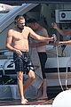 leonardo dicaprio goes shirtless with toni garrn for relaxing yacht day 14