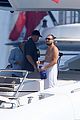 leonardo dicaprio goes shirtless with toni garrn for relaxing yacht day 15