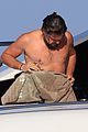 leonardo dicaprio shirtless soakin wet during vacation 02