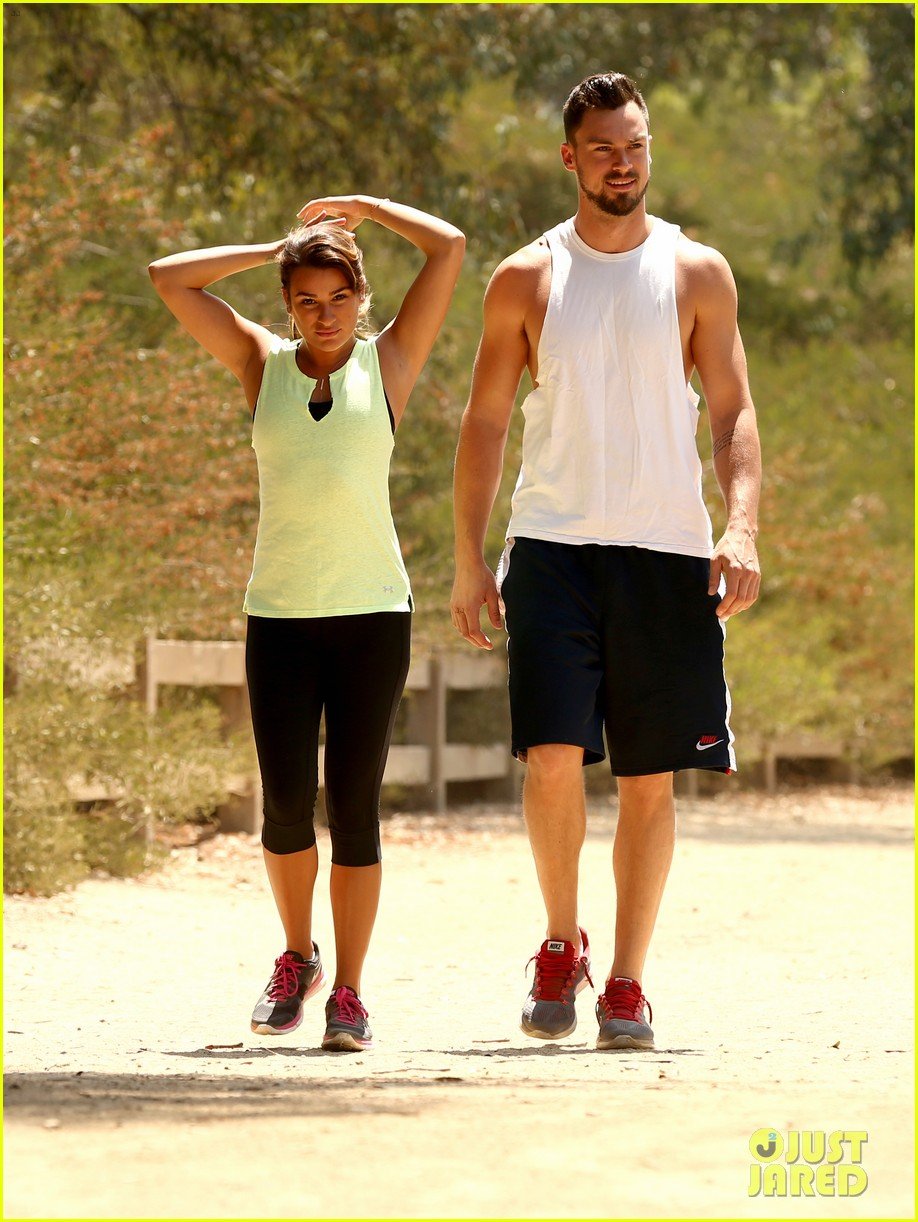 lea michele boyfriend matthew paetz step out together for first time 043148773