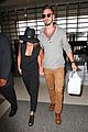 lea michele matthew paetz hold hands at lax 03