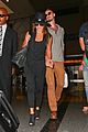 lea michele matthew paetz hold hands at lax 06