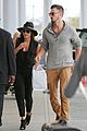 lea michele matthew paetz hold hands at lax 12