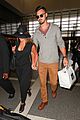 lea michele matthew paetz hold hands at lax 13
