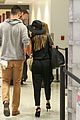 lea michele matthew paetz hold hands at lax 15