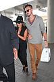 lea michele matthew paetz hold hands at lax 16