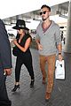 lea michele matthew paetz hold hands at lax 26