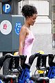 rihanna rocks pink nightgown for fifa game 13