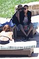 ashlee simpson evan ross cuddle at the pool 09