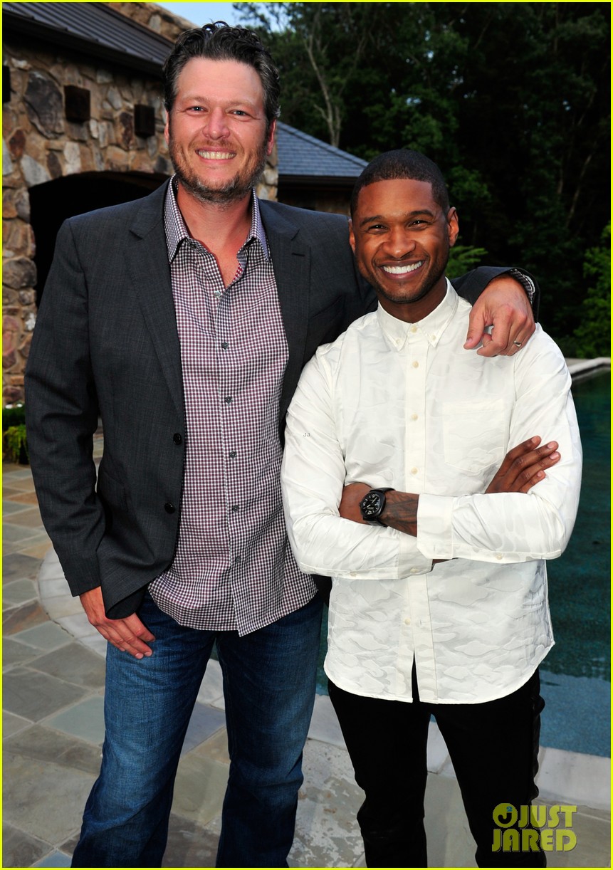 Blake Shelton Surprises Usher at His New Look Foundation 15th