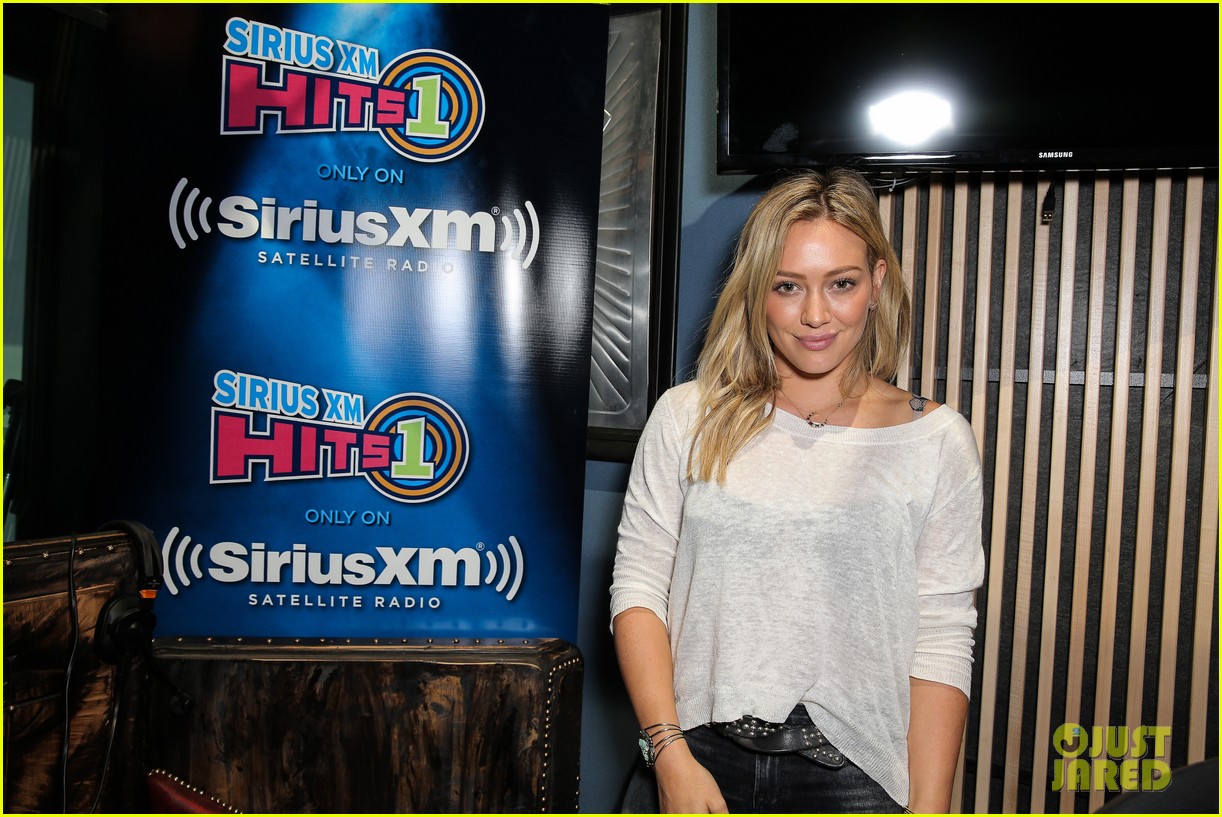 hilary duff promotes new single all about you at siriusxm 153185349