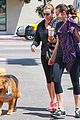 chelsea handler hits the gym with her happy dog chunk 10