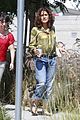 salma hayek gets ready to leave town with her super cute pup 01