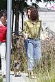 salma hayek gets ready to leave town with her super cute pup 02