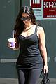 kim kardashian gym tights accentuate her curves 06