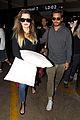 khloe kardashian touches down at lax with scott disick after hosting together 05