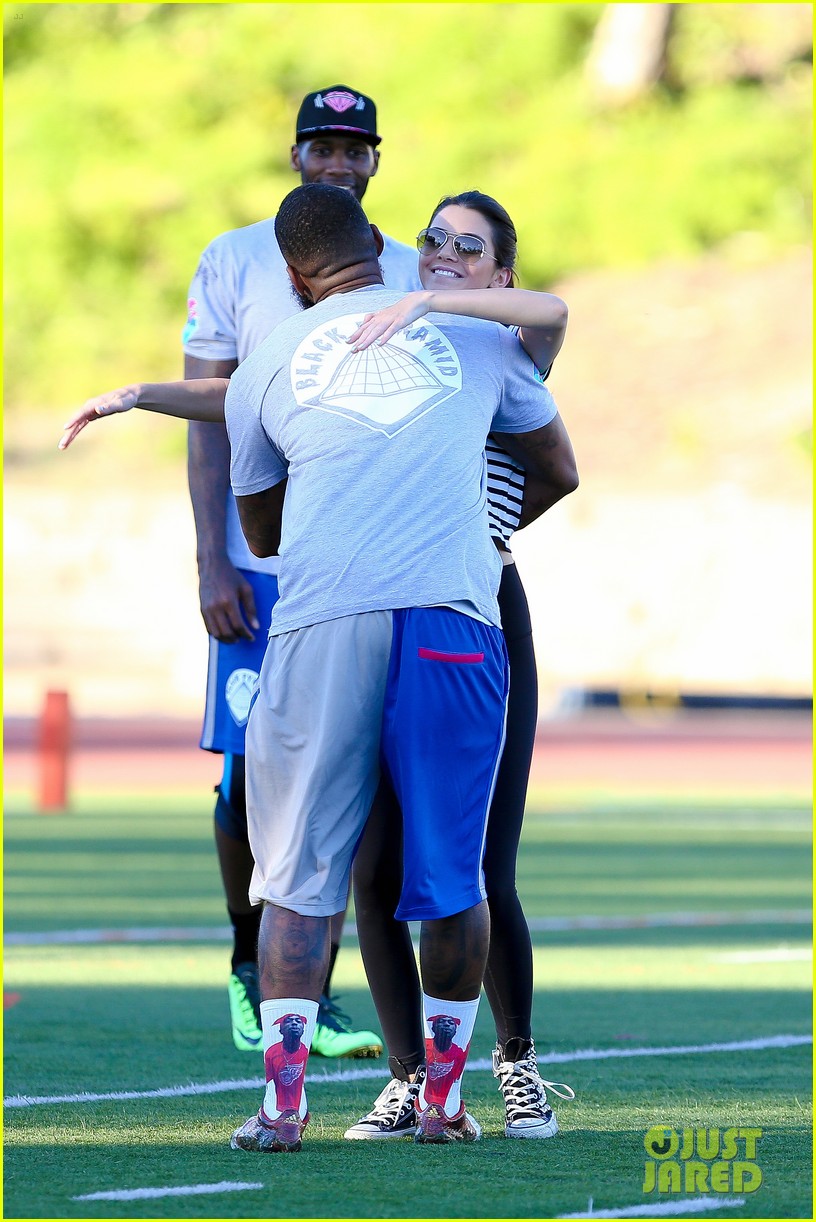 kendall jenner takes to skies after charity football game 03