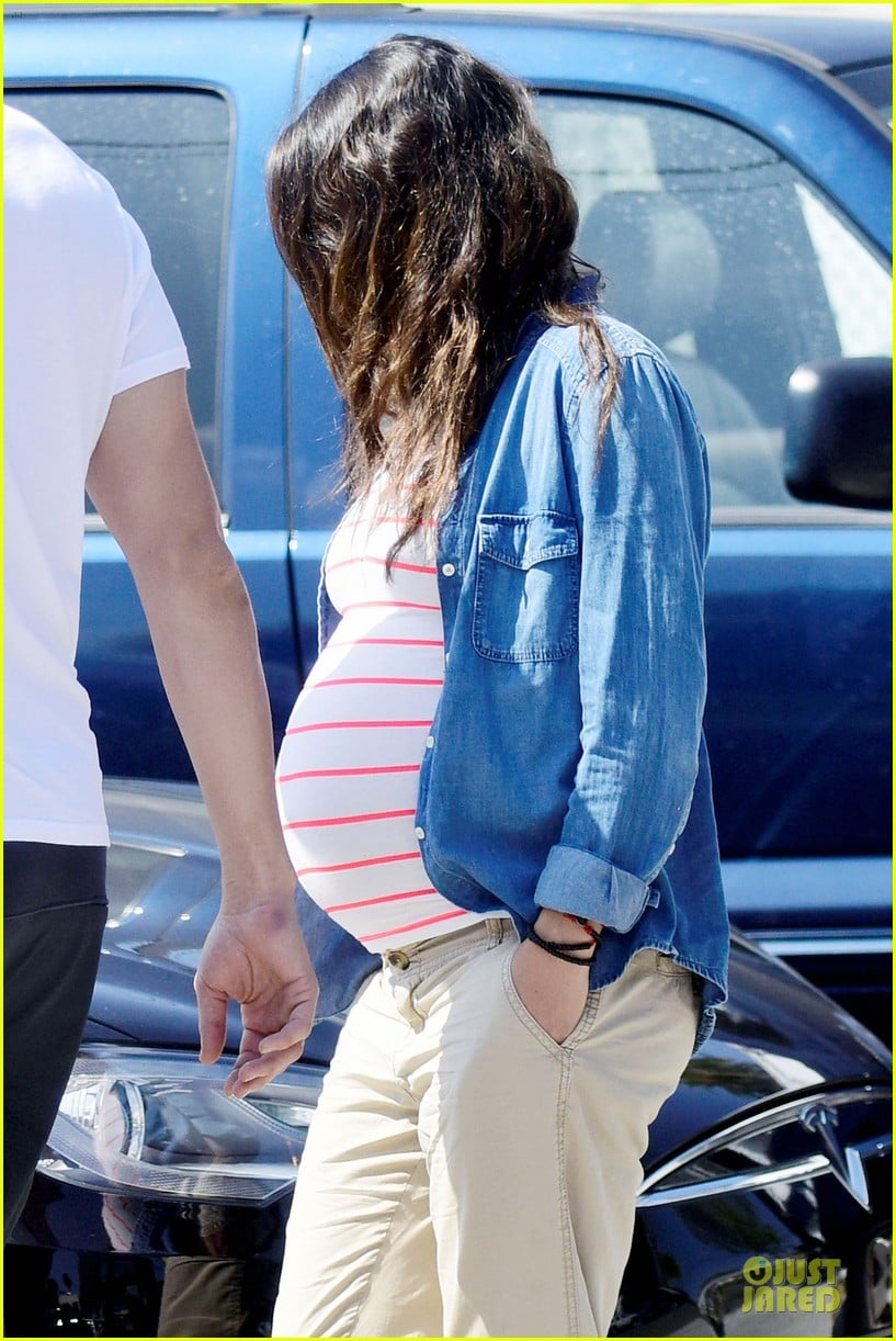 mila kunis looks ready to pop as due date approaches 11