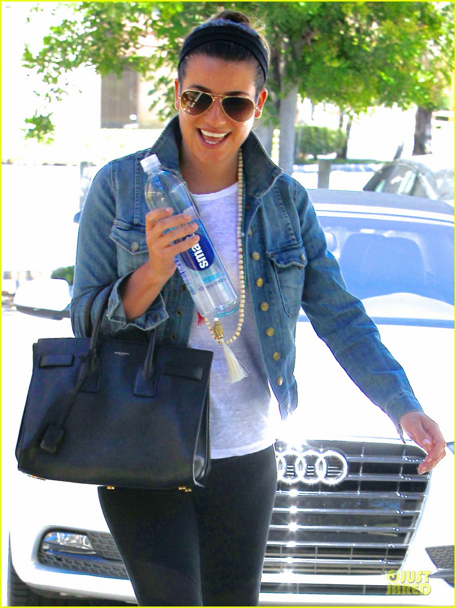 lea michele looks happy to start writing her second book 103177557