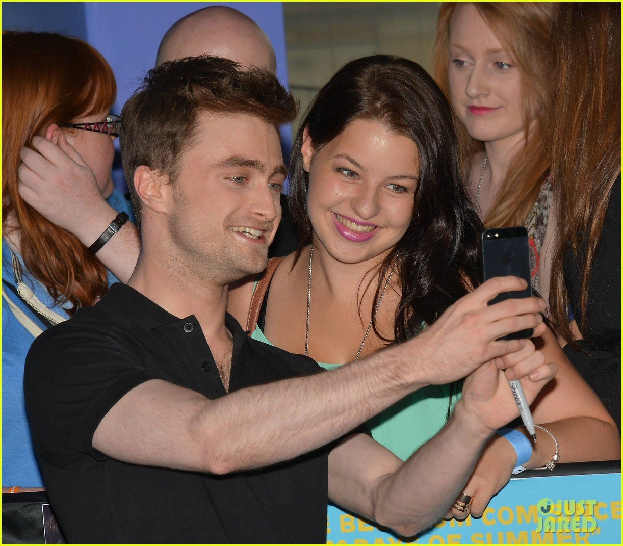 daniel radcliffe pose with fans what if dublin ireland 053177394