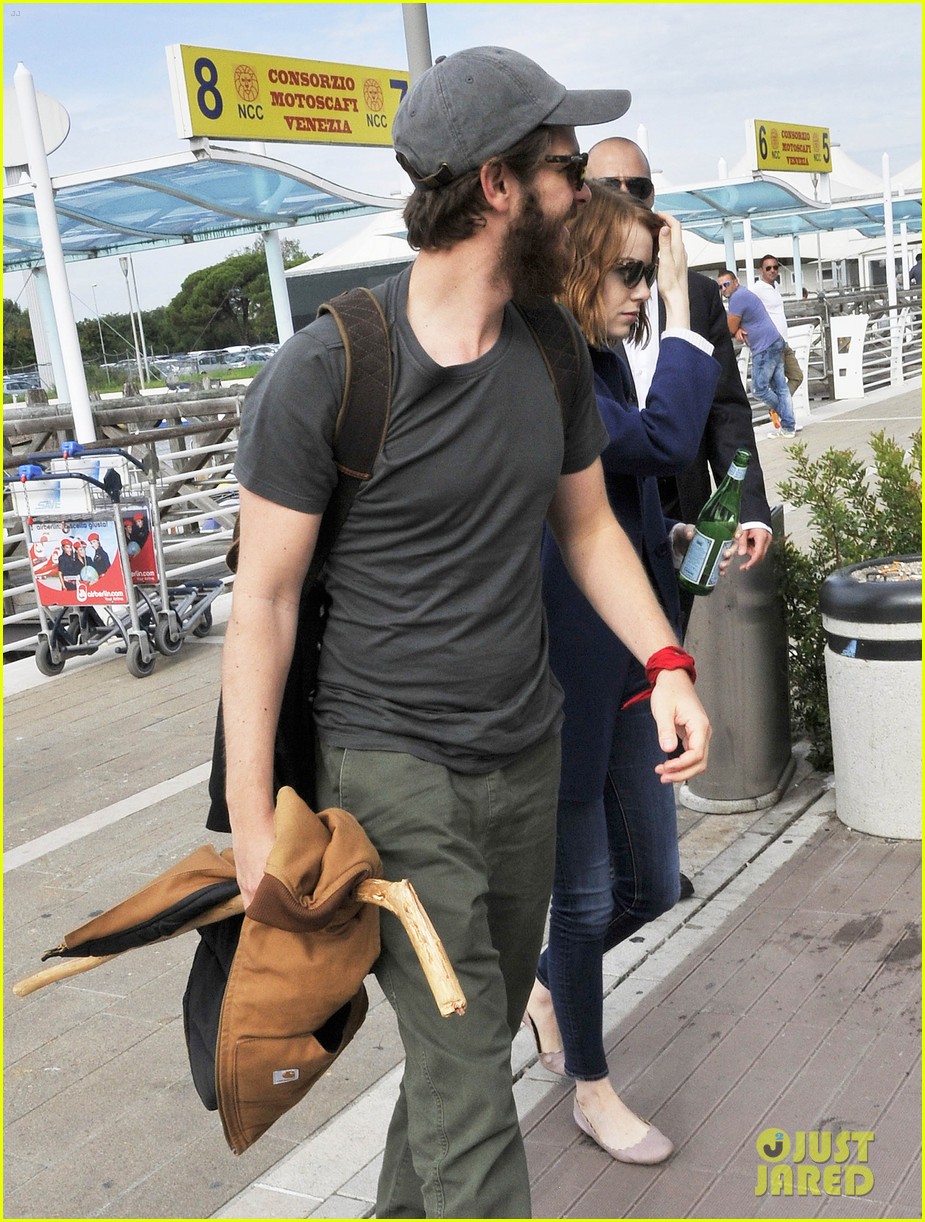 emma stone andrew garfield leave venice after film festival 073187269