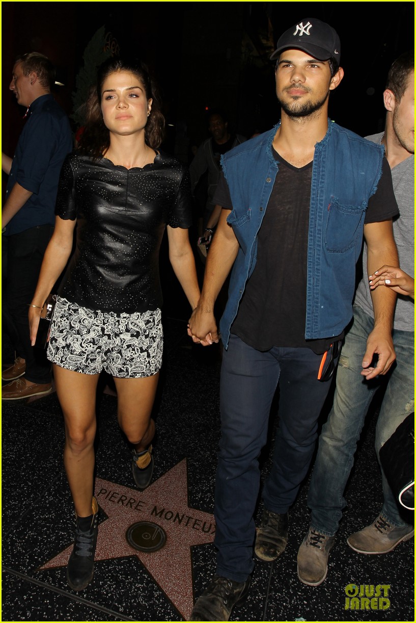 taylor lautner marie avgeropoulos strong hollywood 06