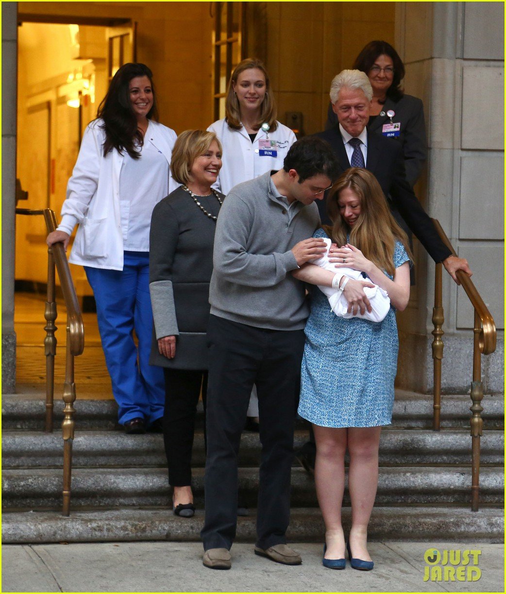 Chelsea Clinton & Marc Mezvinsky Introduce Daughter Charlotte to the
