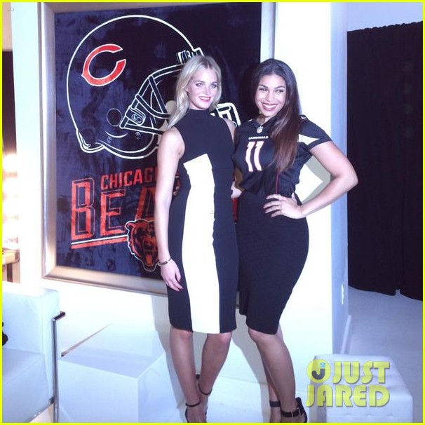 erin heatherton is repping chicago bears at nfl fashion event 033198745