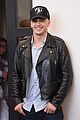 james franco covers his bald head at the sound the fury venice film 05