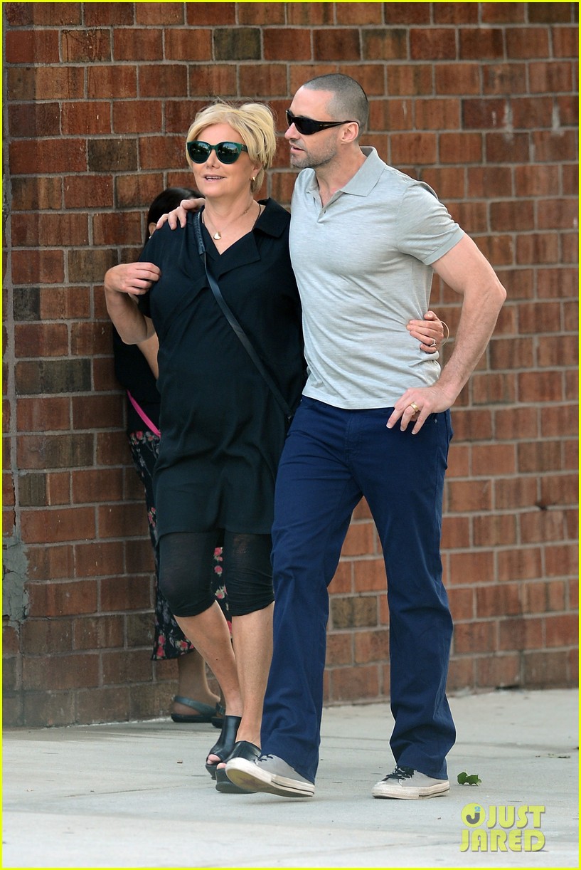 hugh jackman looks lovey dovey with wife after shaving his beard 24