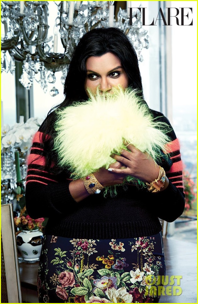 mindy kaling covers flare october 2014 exclusive pic 04