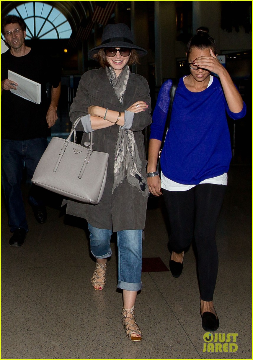 lily collins returns to states in style 053203878