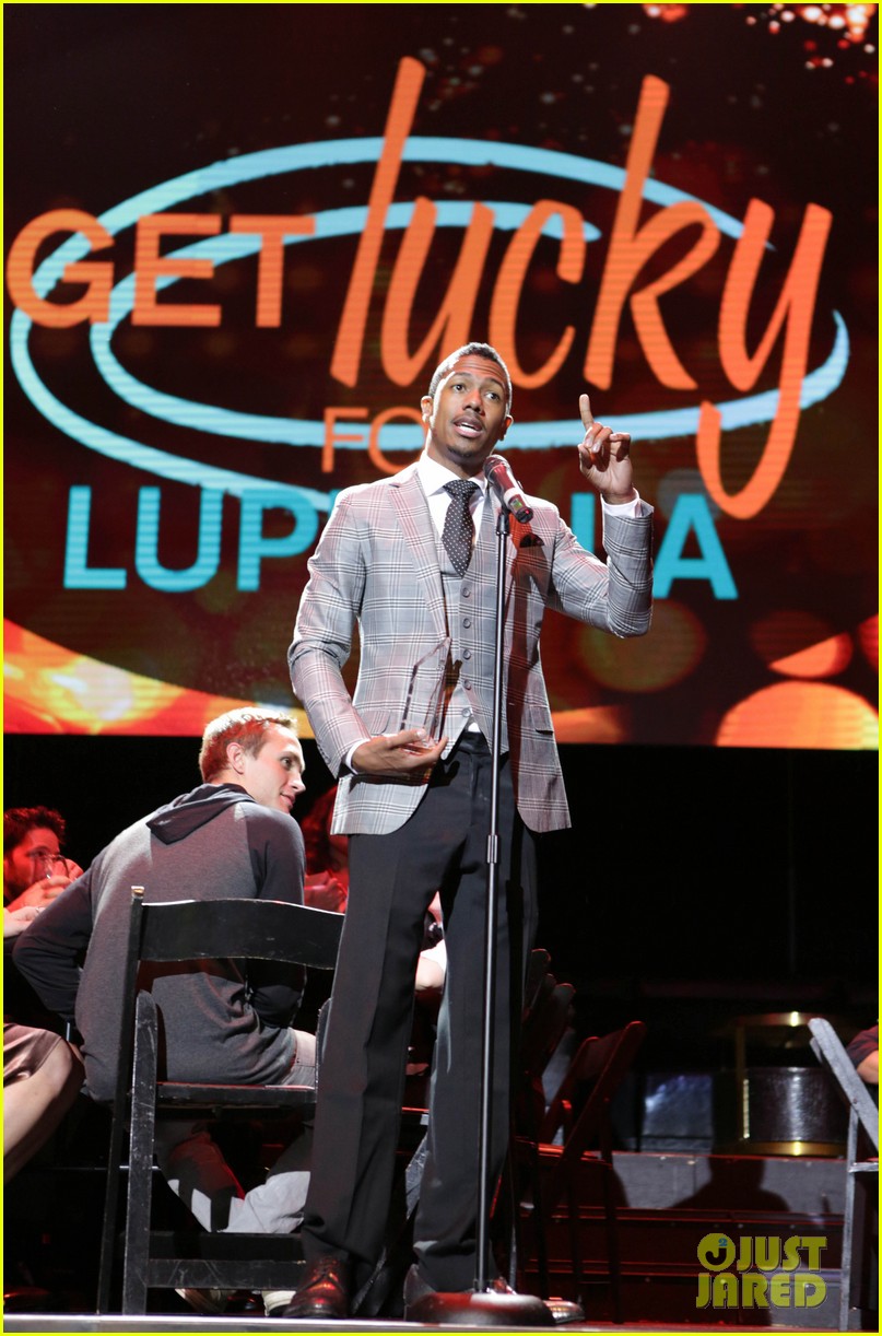 michael b jordan support nick cannon at get lucky for lupus la 12