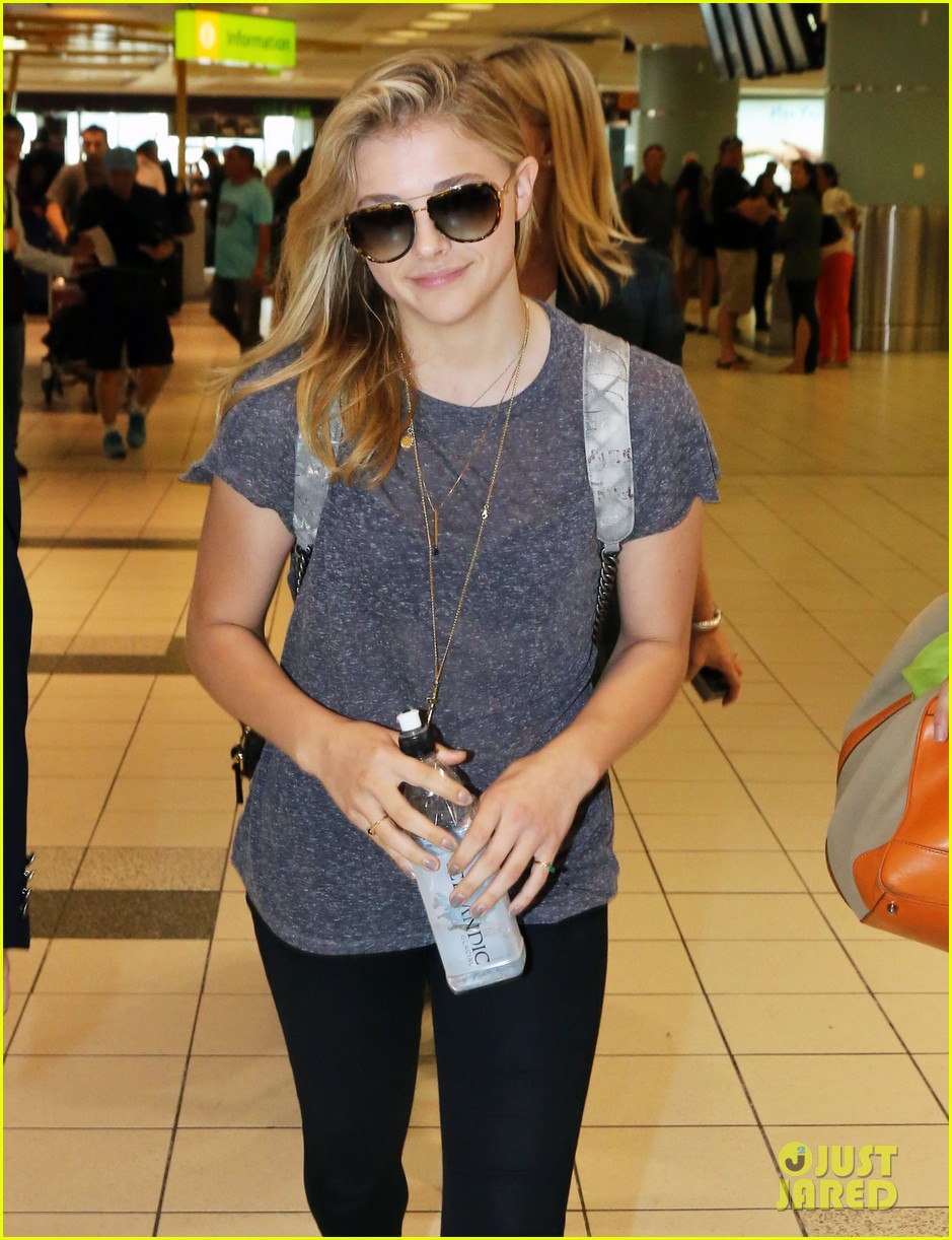 Chloe Moretz Makes Chic Airport Arrival Ahead of TIFF 2014 Photo