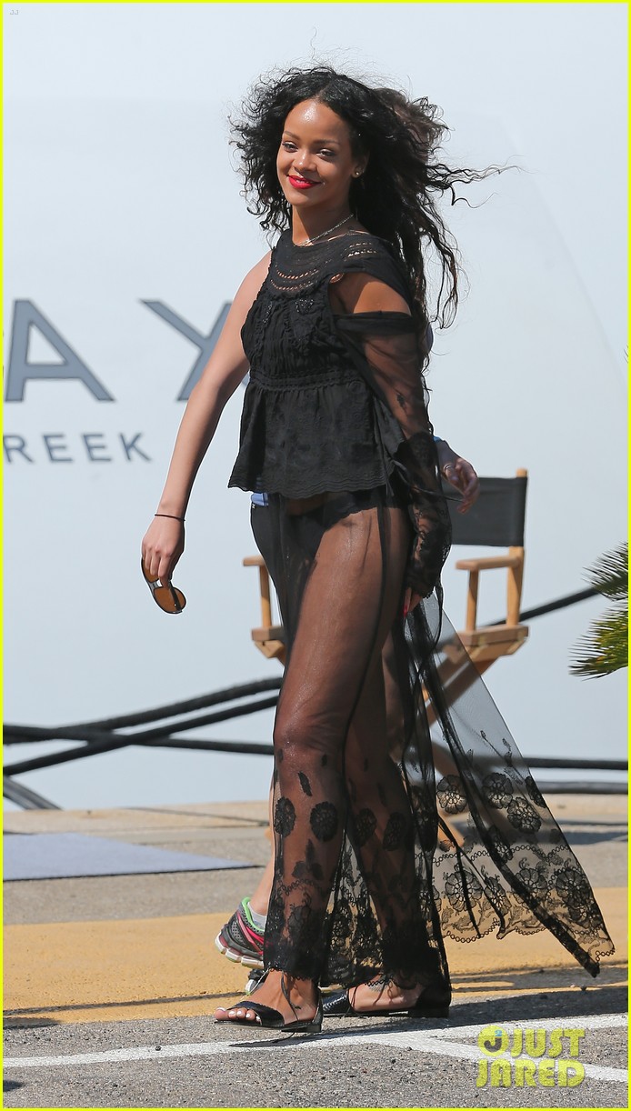 rihanna wears see through cover up on vacation 093189183