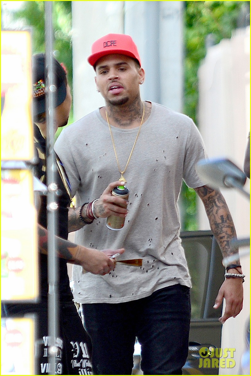 chris brown paints the town in miami 093228781