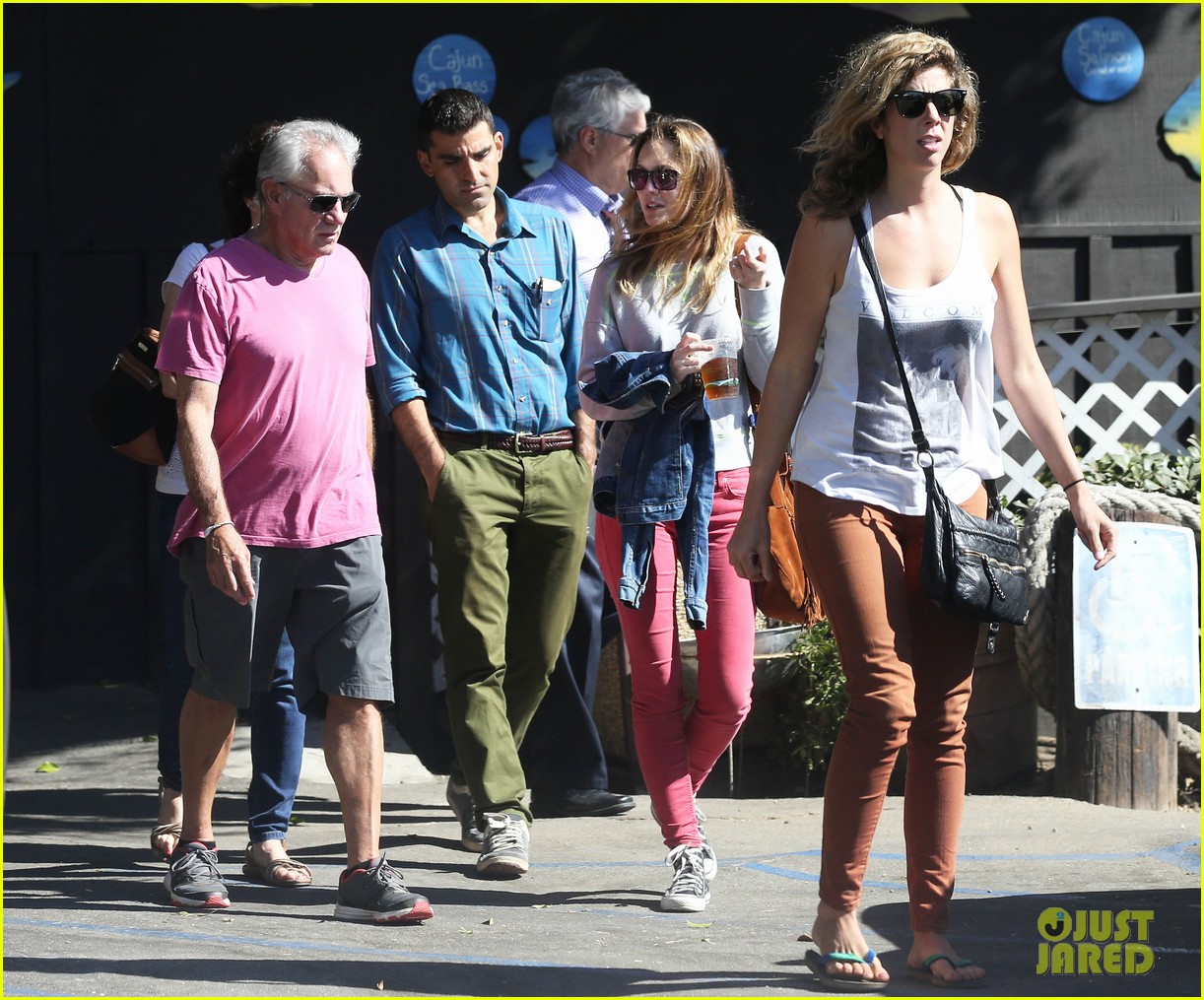leighton meester adam brody take their family to lunch 03