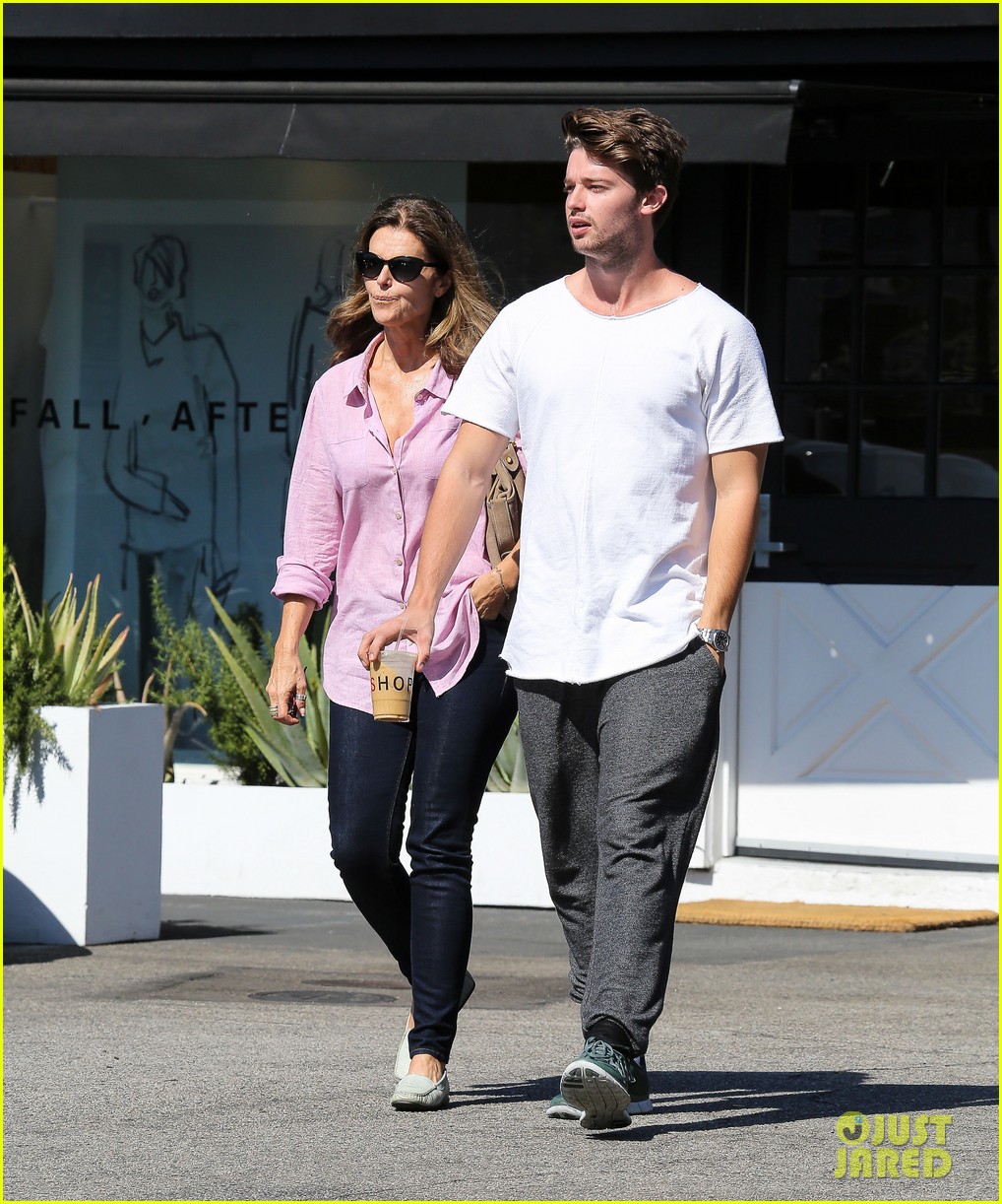 patrick schwarzenegger spends the morning with his mom 073223081