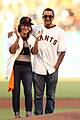robin williams kids throw out first pitch at world series game 01